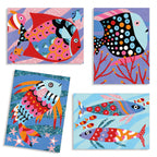Atelier creativ cu nisip colorat Pesti stralucitori, Djeco
