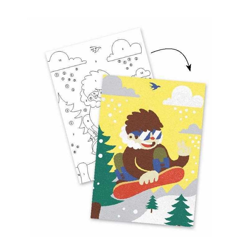 Atelier creativ cu nisip Sporturi cu placa, Djeco