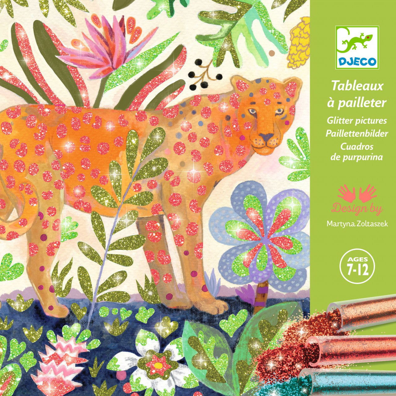 Atelier creativ cu sclipici Tropico, Djeco