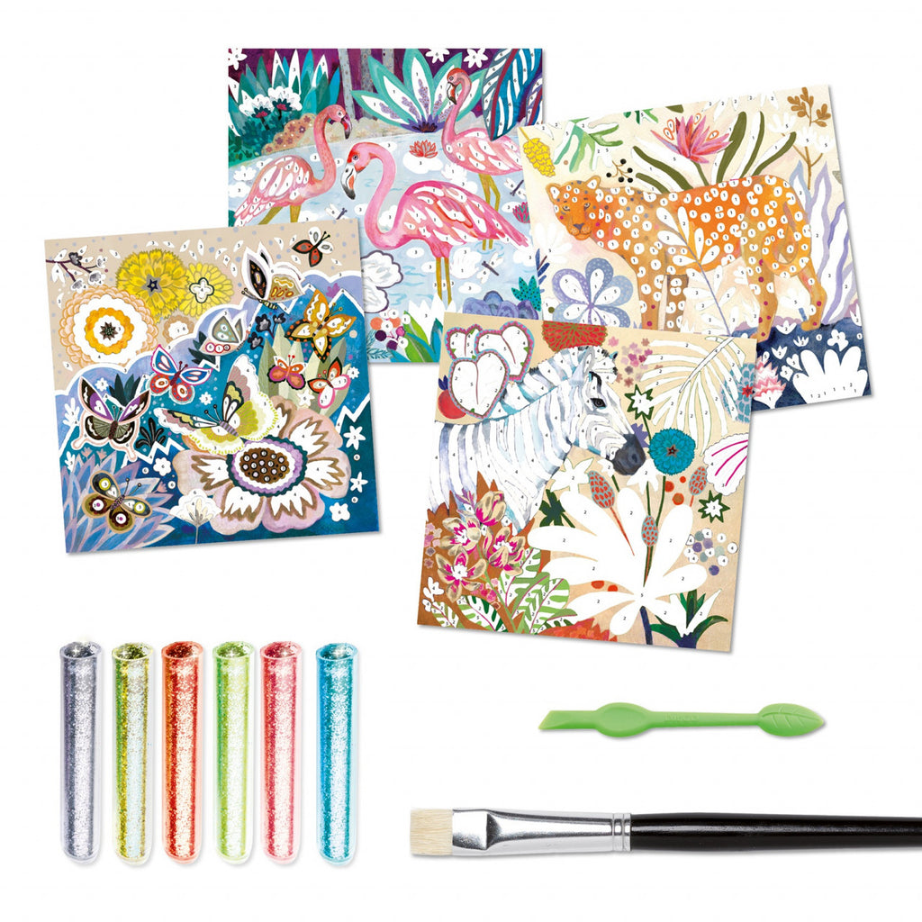 Atelier creativ cu sclipici Tropico, Djeco