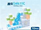 Cuburi magnetice - Iarna 52 piese (2.5 cm)
