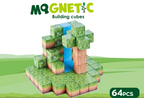 Cuburi magnetice - In natura 64 piese (2.5 cm)