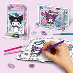 LISCIANI Kit creatie cu ghiozdane Kuromi 4 ani+ plastic poliester tablite reutilizabile si markere