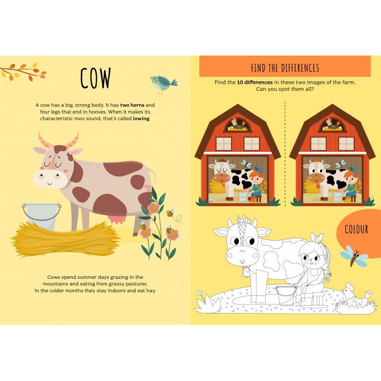 Carte de activitati cu abtibilduri - Ferma