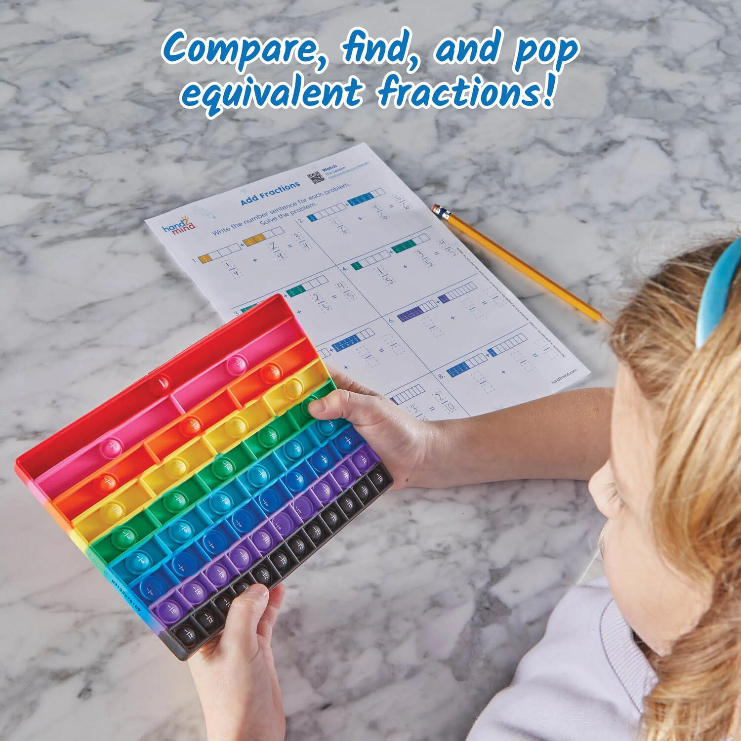 Tablita senzoriala cu fractii - Rainbow Fraction®