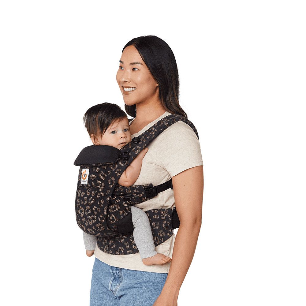 Marsupiu, Ergobaby, Omni Dream, Black Leopard, 0-2 ani, Ergonomic