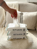 Kit and Kin Servetele Umede Biodegradabile 60 buc, 99% apa, potrivite de la nastere 0 luni+