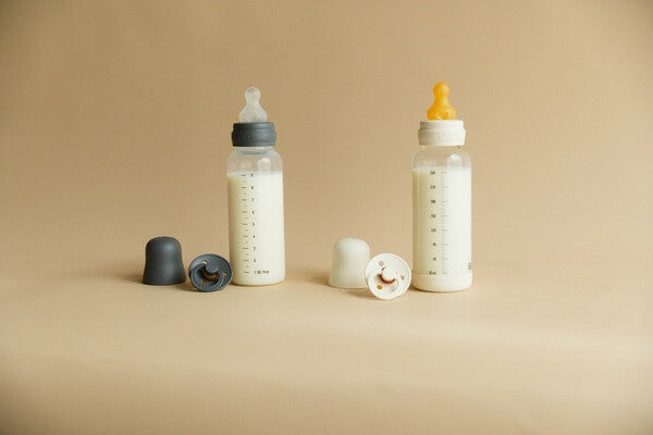 BIBS - Set complet biberon anticolici PP fara BPA, 270 ml, Silicon, Blush