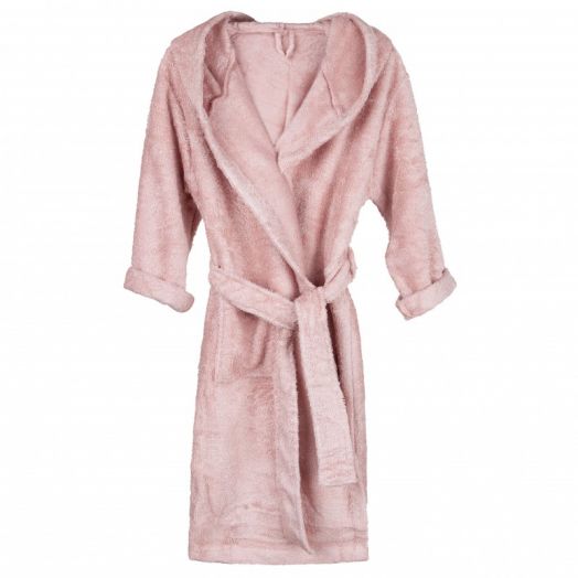 Halat de Baie Frotir din Bambus pentru Copii 4-6 ani Misty Rose