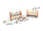 Speedy Monkey Banc de lucru si trusa de scule 2 in 1 din lemn certificat FSC, 3 ani+, conform EN71