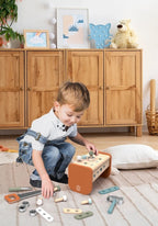 Speedy Monkey Banc de lucru si trusa de scule 2 in 1 din lemn certificat FSC, 3 ani+, conform EN71