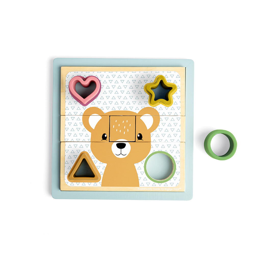 Puzzle cu sortator forme - Animalute