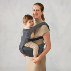 Ergobaby Marsupiu Alta Hip 4 luni - 4 ani 5.5-20.4 kg Graphite Grey certificat IHDI cu plasa SoftFlex
