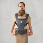 Ergobaby Marsupiu Alta Hip 4 luni - 4 ani 5.5-20.4 kg Graphite Grey certificat IHDI cu plasa SoftFlex