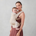 Ergobaby Marsupiu Omni Lite Mesh Natural Linen 0-24 luni poliester, purtare frontala ergonomica