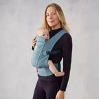 Ergobaby Marsupiu Omni Lite Mesh Slate Blue 0-24 luni plasa poliester purtare frontala
