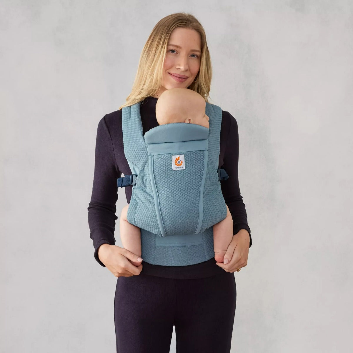 Ergobaby Marsupiu Omni Lite Mesh Slate Blue 0-24 luni plasa poliester purtare frontala