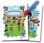 Water Magic: Carte de colorat Meci de fotbal