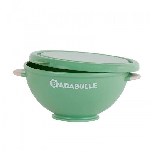 Badabulle - Set 5 boluri si 3 lingurite colorate