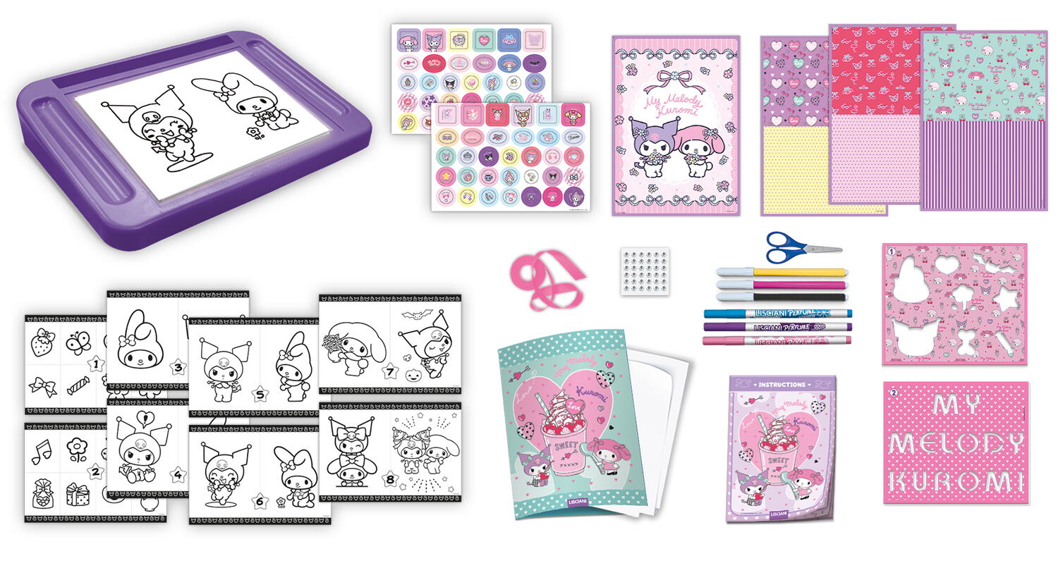 Tablita de desen cu lumini - My Melody & Kuromi