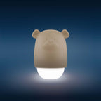 Lampa de veghe cu senzor de lumina Benny the Bear, Zazu Kids, Bej