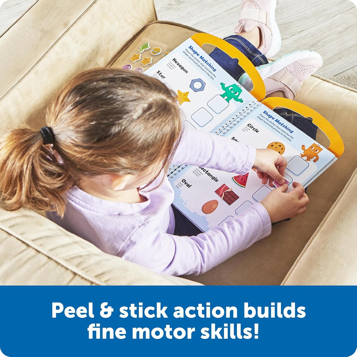 Set activitati educative cu abtibilduri - Culori, numere si forme