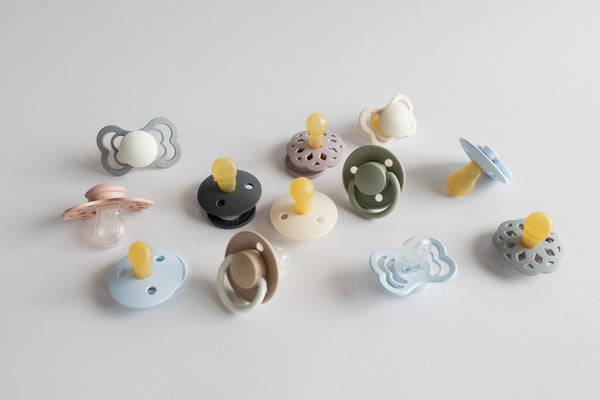 BIBS - Set 4 suzete Try-it collection 0 luni +-Baby Blue