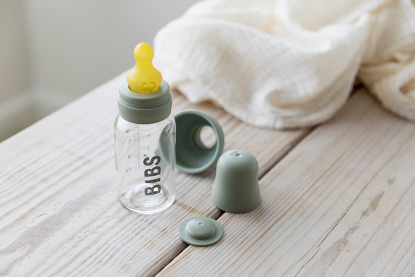 BIBS - Kit pentru set complet biberon din sticla anticolici, Woodchuck