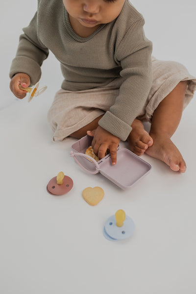 BIBS - Cutie multifunctionala pentru depozitare suzete, Dark Oak