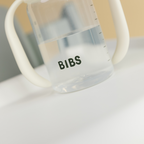 BIBS - Set biberon tip Sippy Cup PP 150 ml cu cioc din silicon și sistem antipicurare, Sage