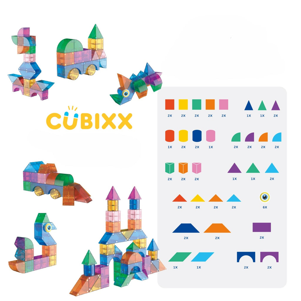 Blocuri magnetice Cubixx, 85 piese