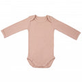 Body cu Maneca Lunga, din Bambus Misty Rose 74-80