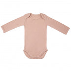 Body cu Maneca Lunga, din Bambus Misty Rose 74-80