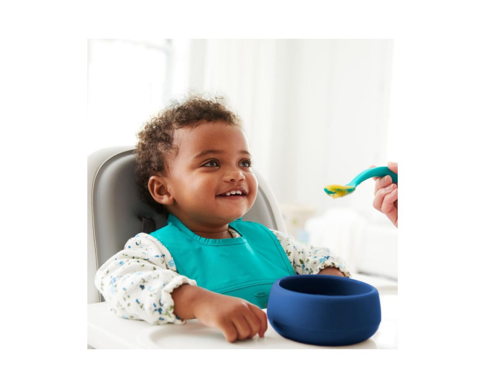 Navy Silicone Bowl