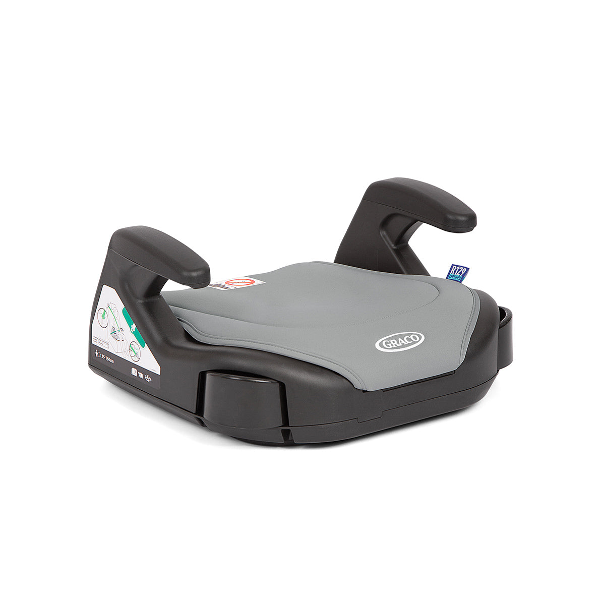 Graco - Scaun auto booster i-Size, Booster Basic Opal Sky, 135-150 cm, certificat R129