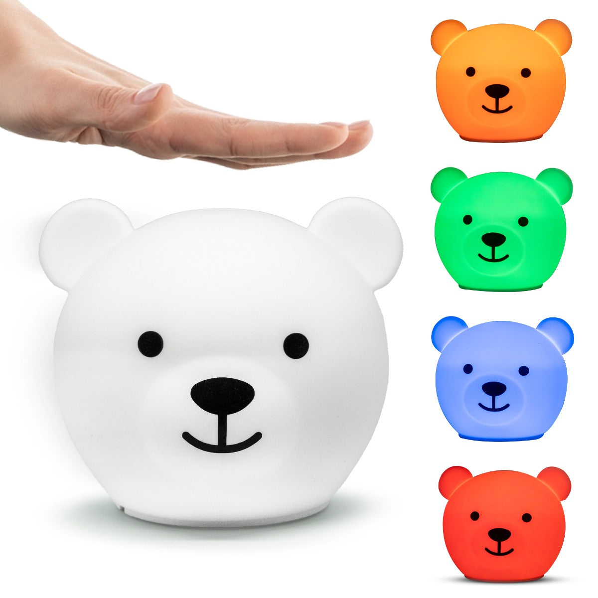 Bor the Bear multicolor night light, Zazu Kids