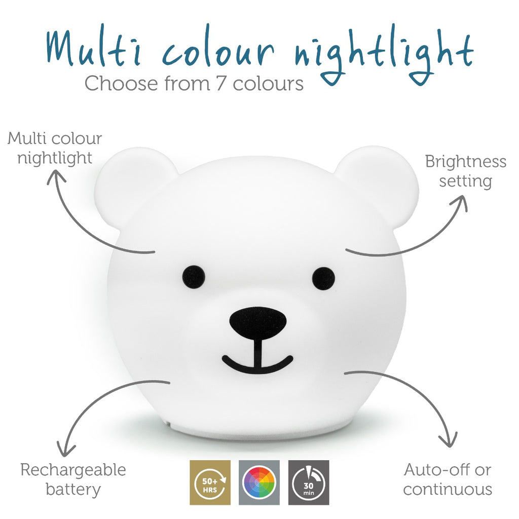 Lampa de veghe multicolora Bor the Bear , Zazu Kids