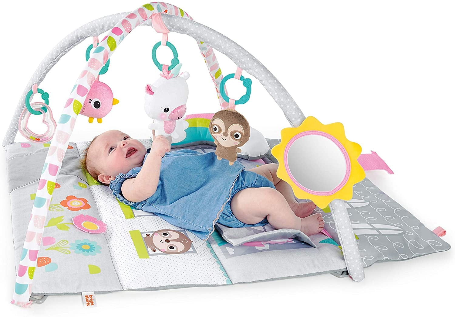 Bright Starts - Salteluta de activitati & Casuta de papusi Floors of Fun