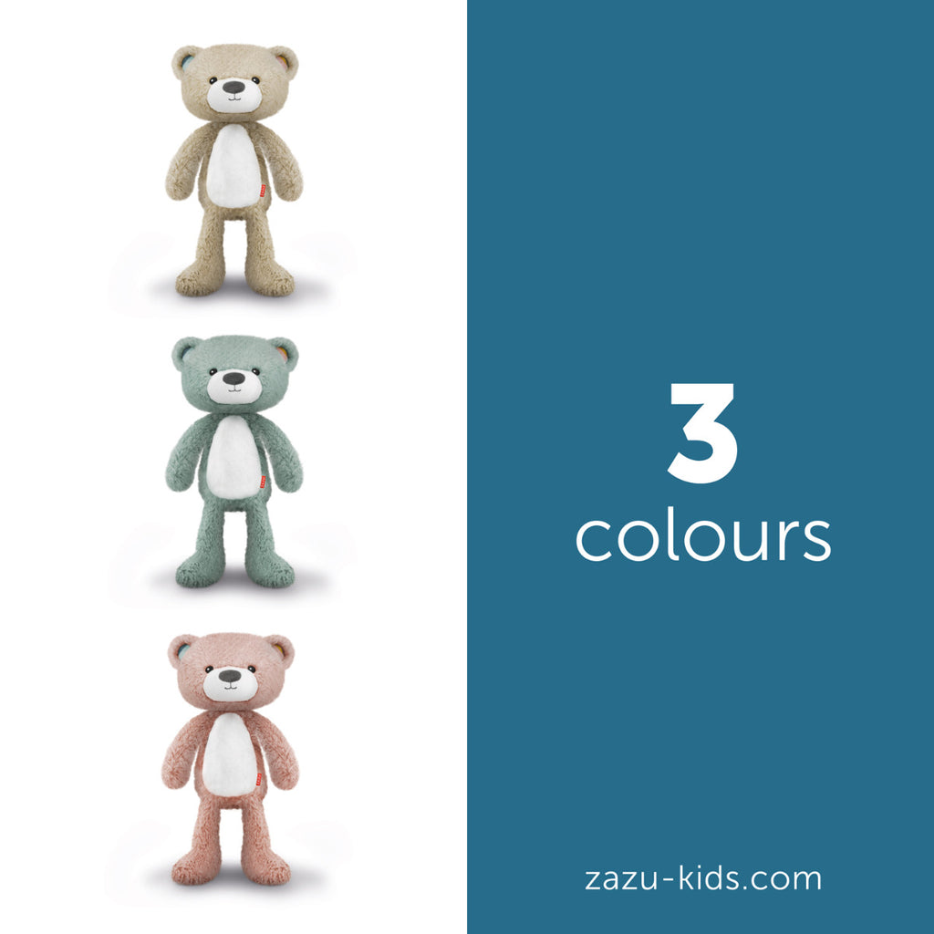 Zazu Kids Brody the Bear Musical Sleep Trainer with Light, Taupe