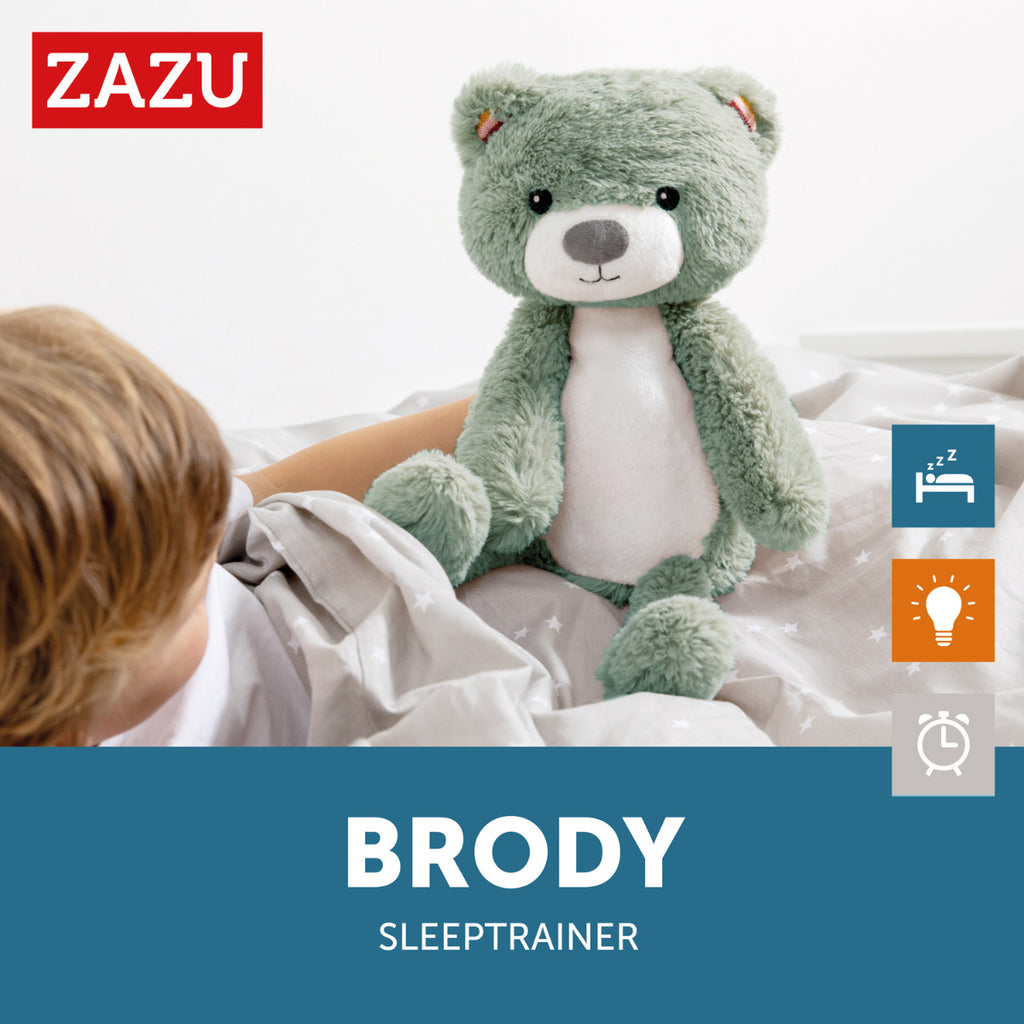 Brody the Bear Musical Sleep Trainer with Light, Pink, Zazu Kids