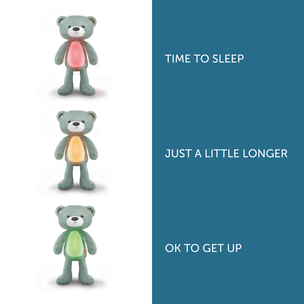 Zazu Kids Brody the Bear Musical Sleep Trainer with Light, Taupe
