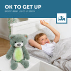Zazu Kids Brody the Bear Musical Sleep Trainer with Light, Taupe