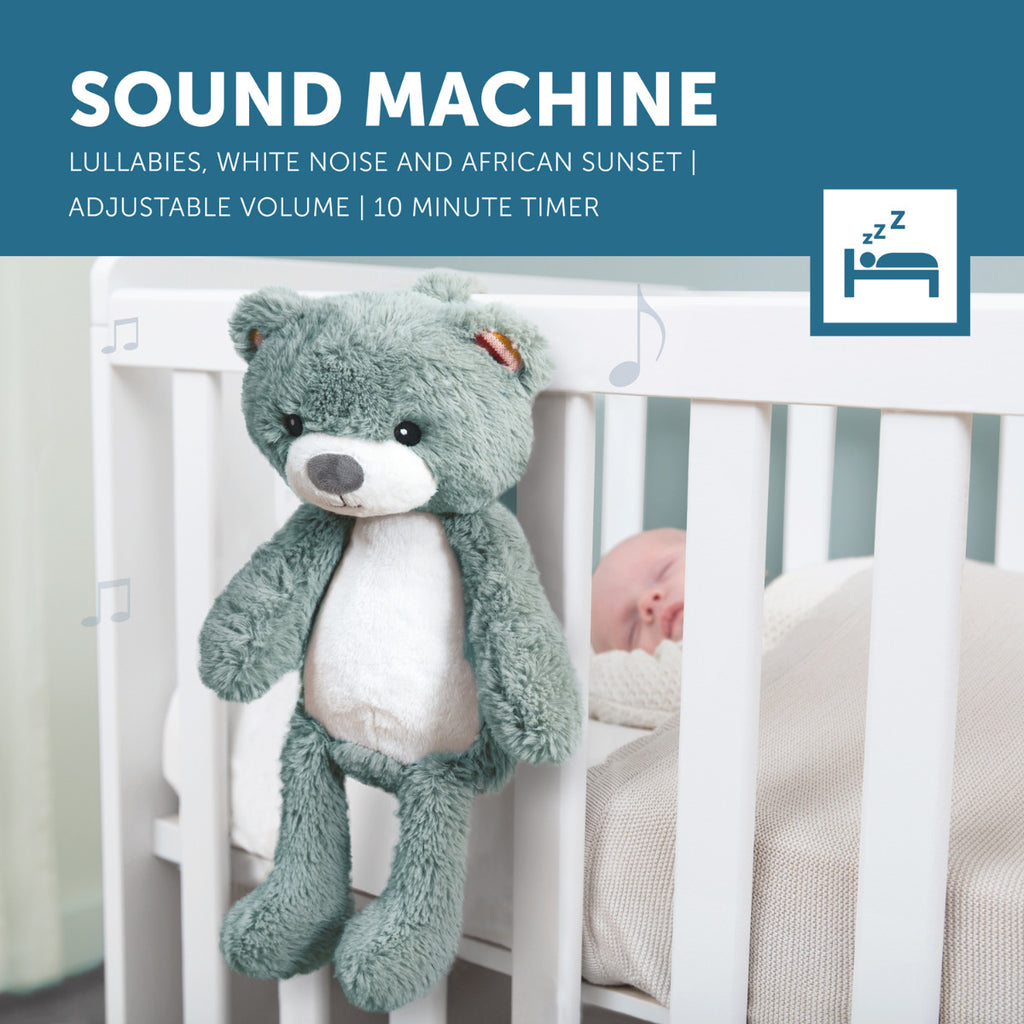 Brody the Musical Sleep Trainer Bear with Light, Blue, Zazu Kids
