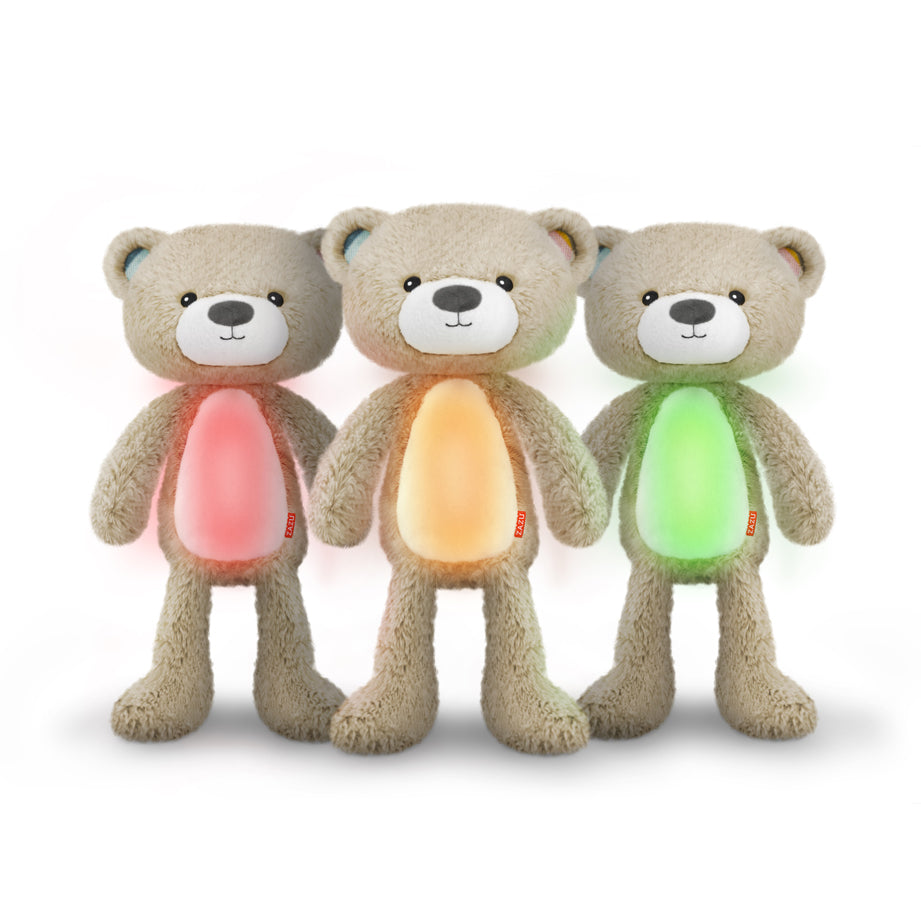 Zazu Kids Brody the Bear Musical Sleep Trainer with Light, Taupe