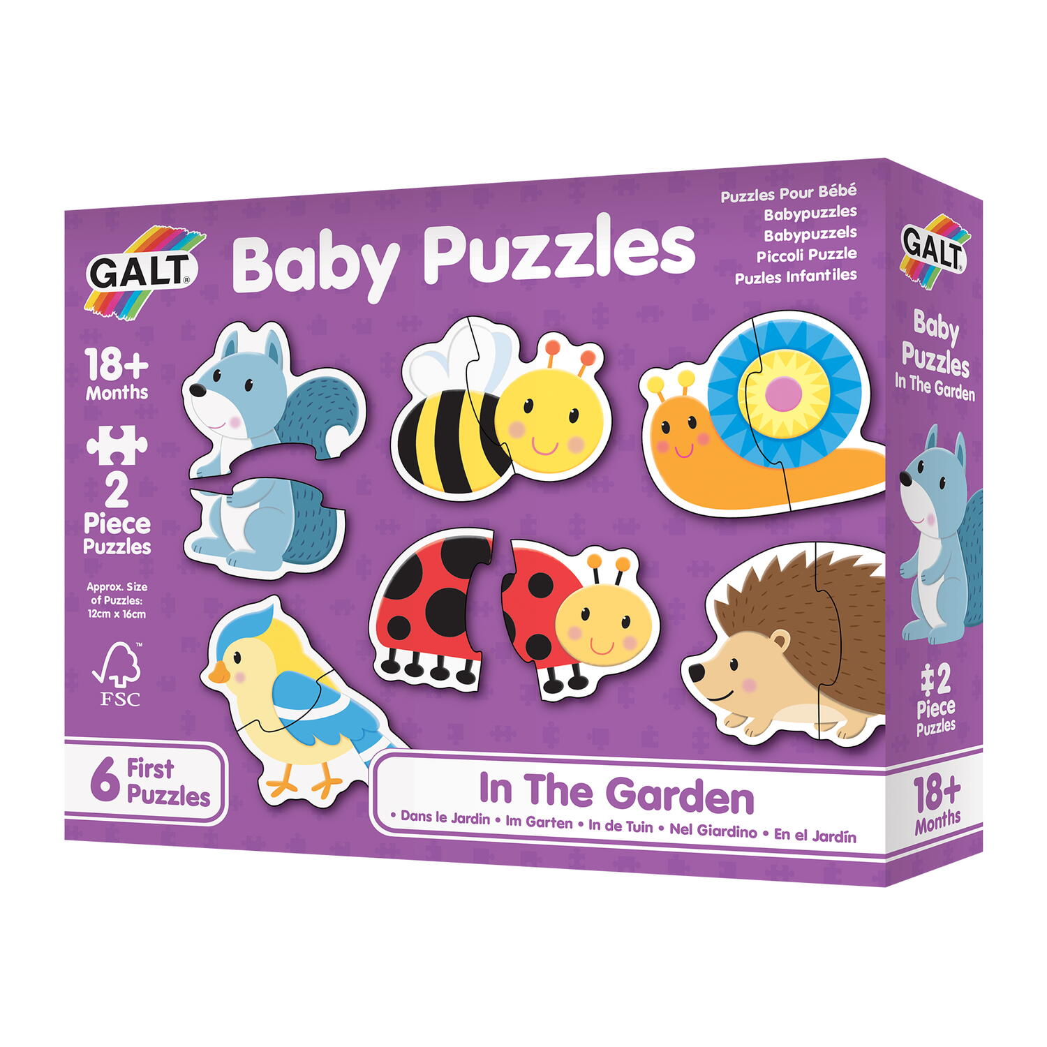 Baby puzzle: In gradina (2 piese)