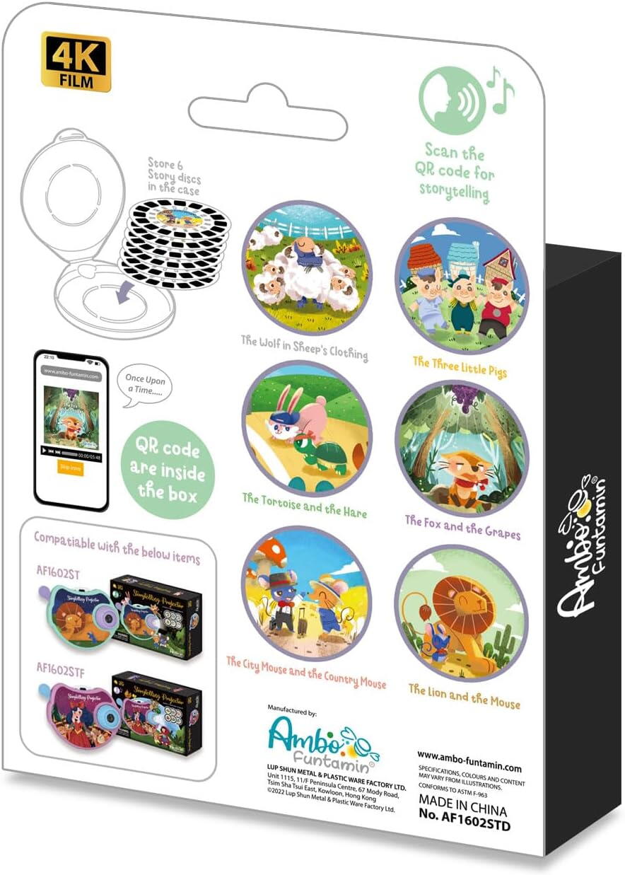 Set 6 discuri cu fabule pentru proiector