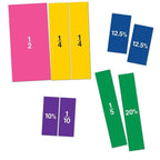 Set magnetic cu fractii - Patrate
