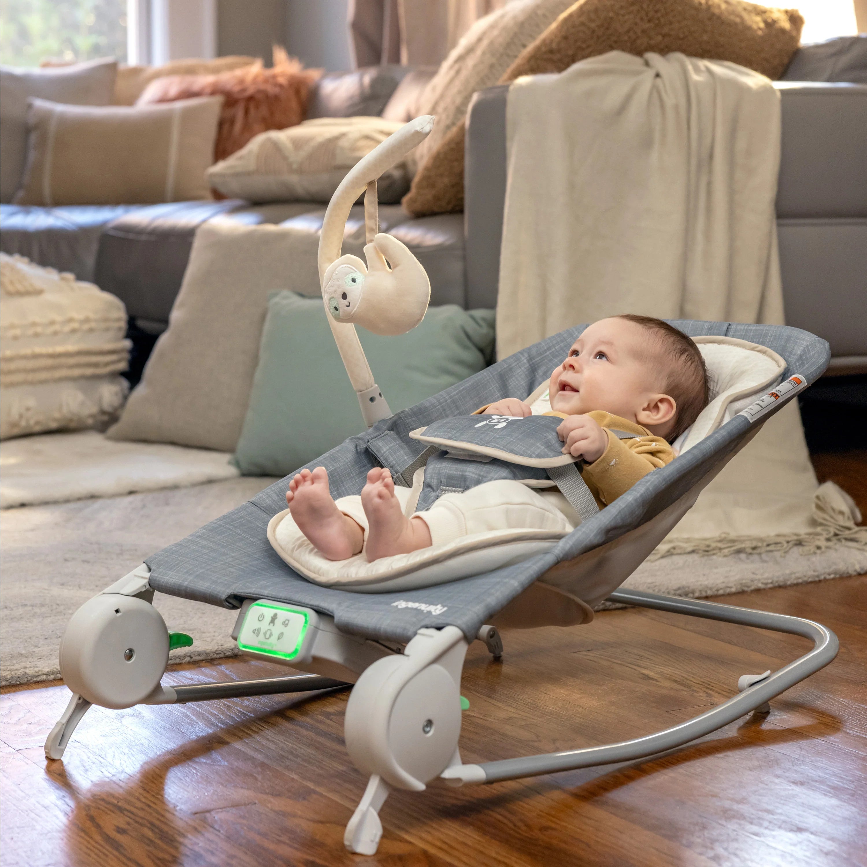 Ingenuity - Balansoar cu functie de masaj Happy Belly Rock-to-Bounce - Parker