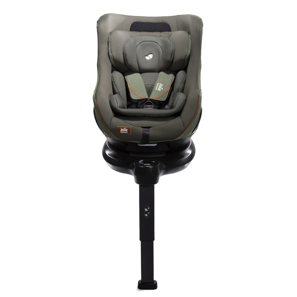 Set scaun auto rotativ i-Size Joie i-Harbour Signature Pine, 40-105 cm + Baza i-Size i-Base Encore, testat ADAC si certificat R129