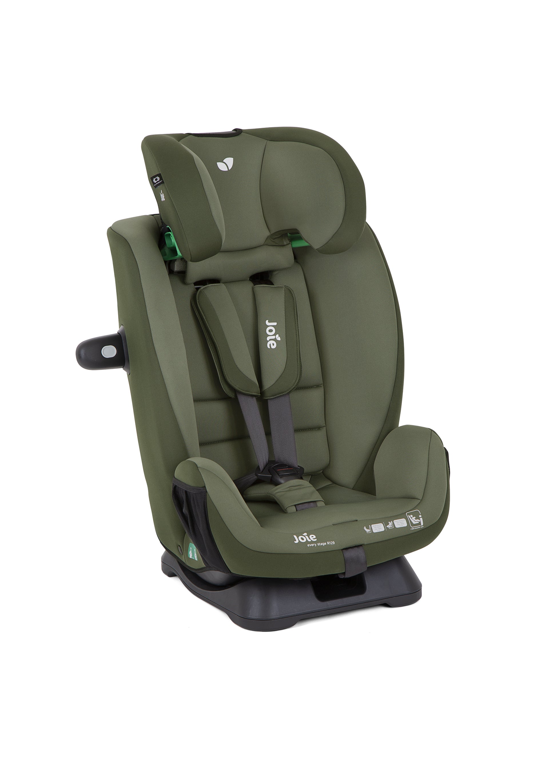 Joie - Scaun auto Every Stage R129 Moss, 40-145 cm, certificat R129 si testat ADAC